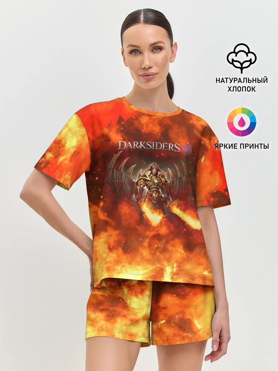 Женская пижама с шортами / Darksiders 3 | Гнев Войны 3