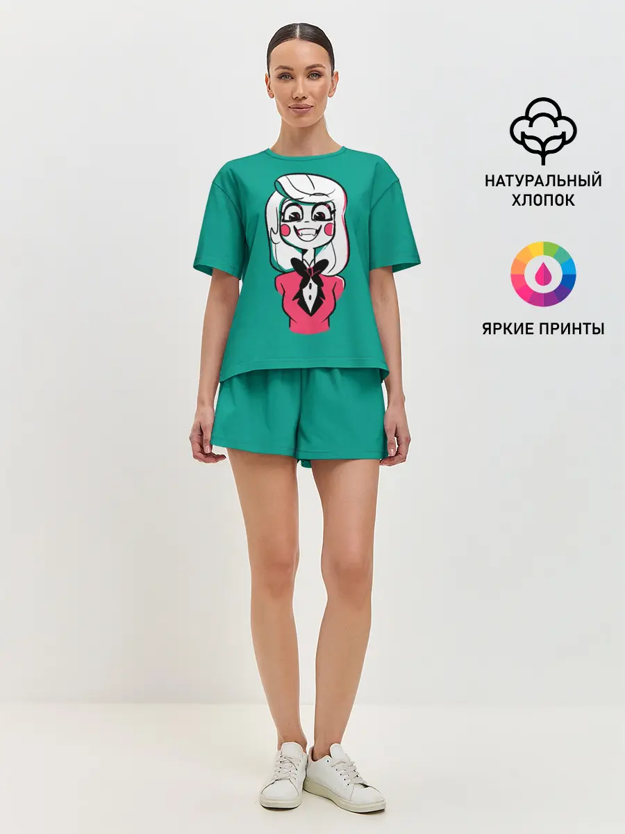 Женская пижама с шортами / Радостная Чарли