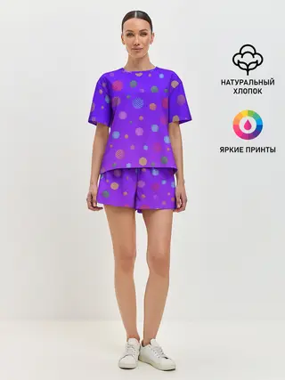 Женская пижама с шортами / Фантастические шары