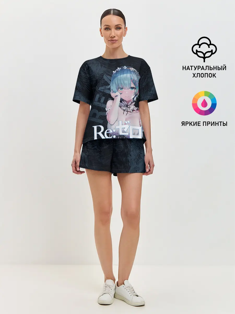 Женская пижама с шортами / Рем Re:Zero