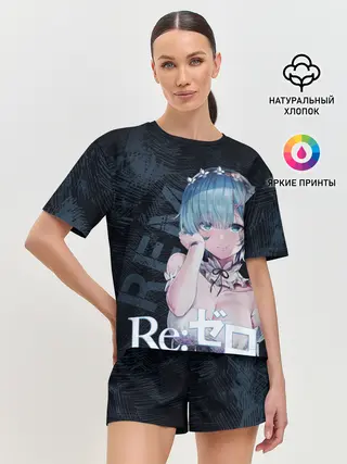 Женская пижама с шортами / Рем Re:Zero