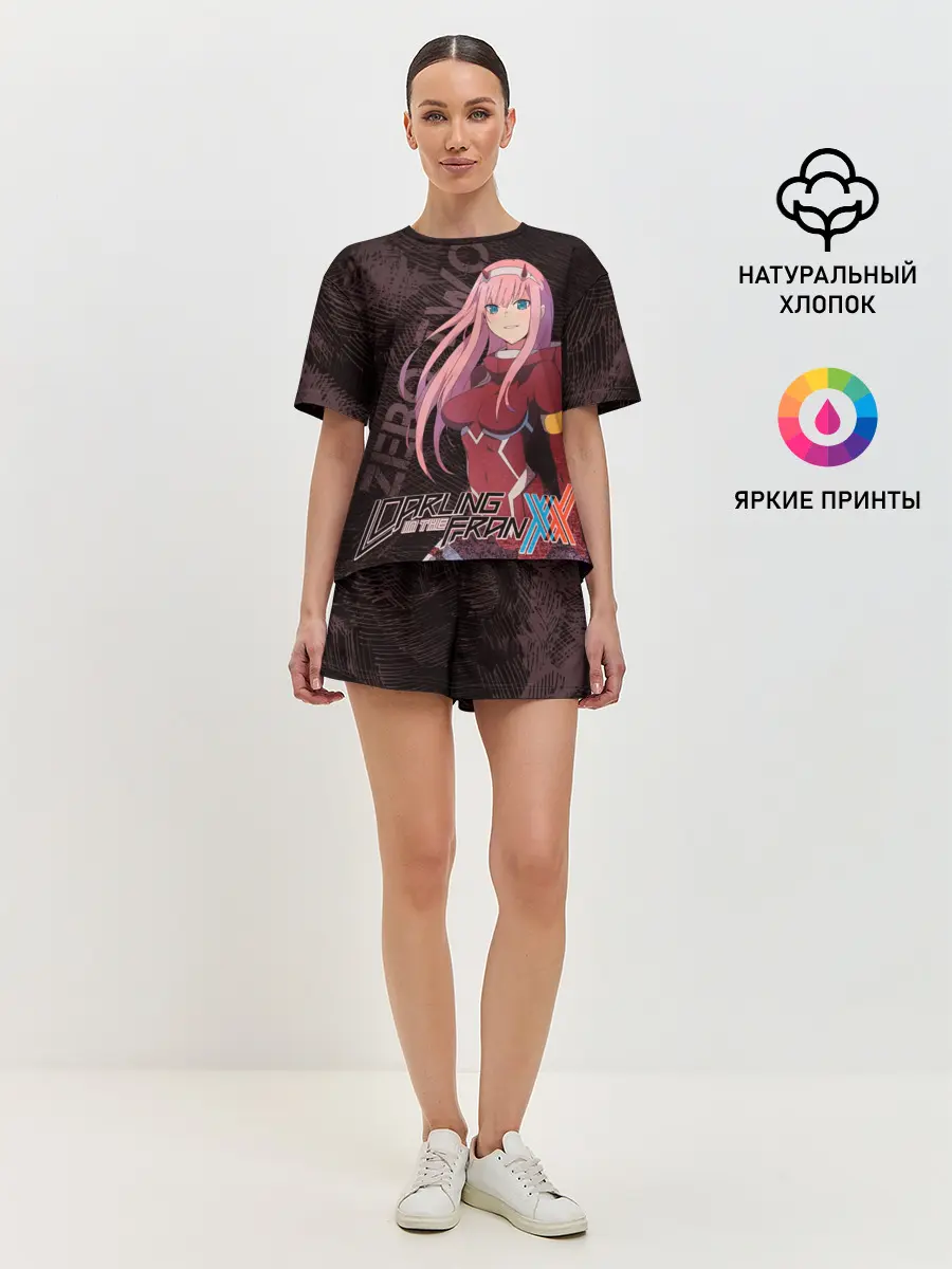 Женская пижама с шортами / Zero Two Любимый во Франксе