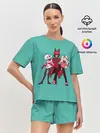Женская пижама с шортами / Команда Хазбин