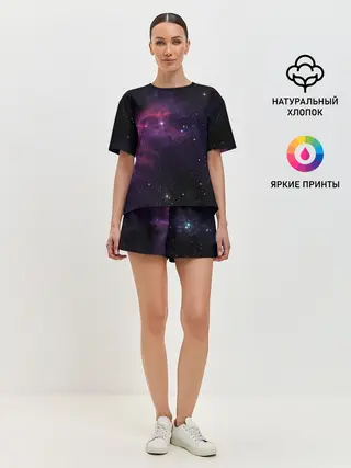 Женская пижама с шортами / Вселенная