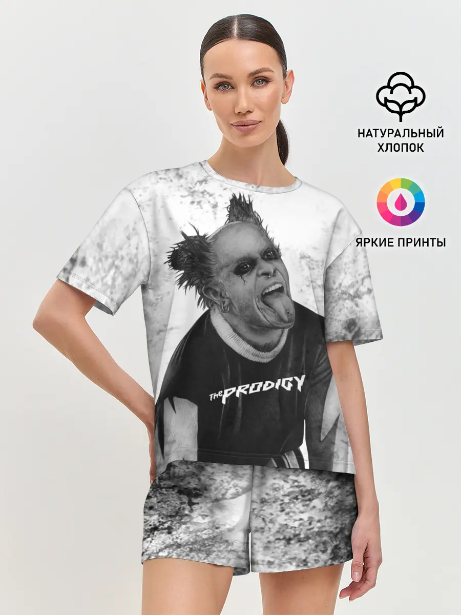 Женская пижама с шортами / THE PRODIGY | ПРОДИДЖИ