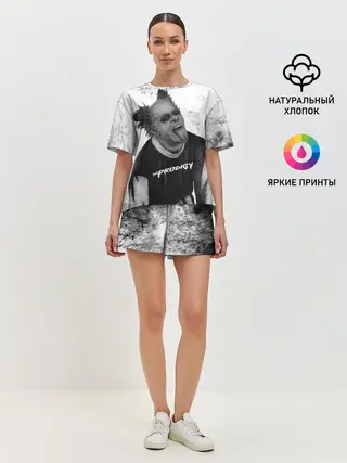 Женская пижама с шортами / THE PRODIGY | ПРОДИДЖИ
