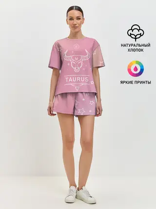 Женская пижама с шортами / Знак Телец
