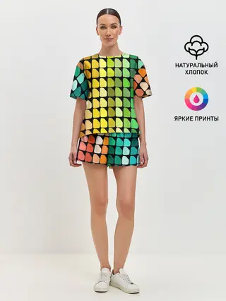 Женская пижама с шортами / Палитра