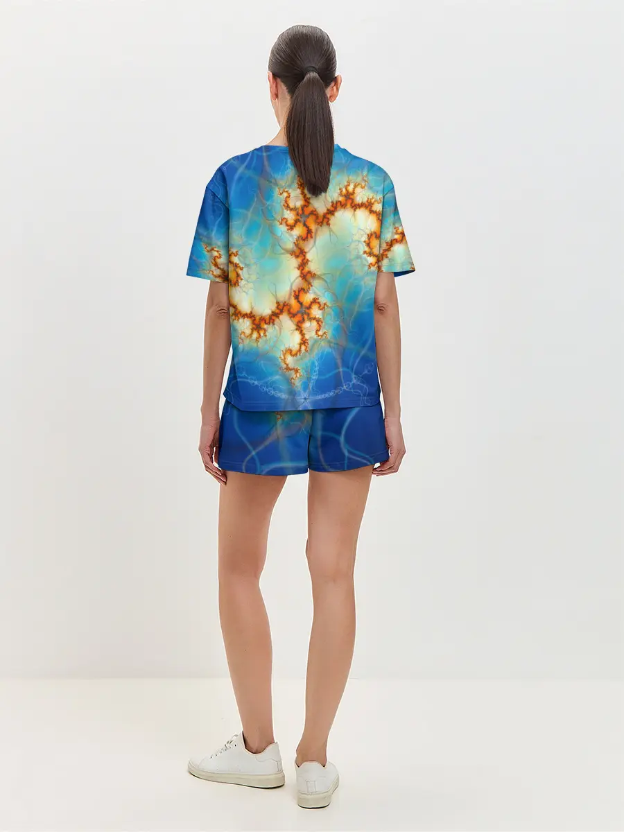 Женская пижама с шортами / Абстрактное представление