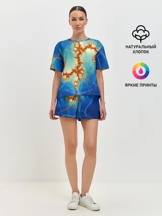 Женская пижама с шортами / Абстрактное представление