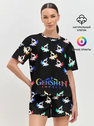 Женская пижама с шортами / ЭЛЕМЕНТЫ | ГЕНШИН