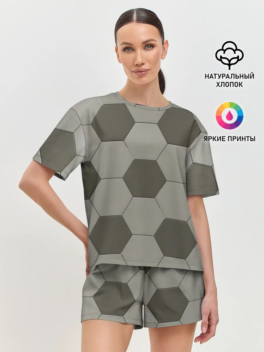 Женская пижама с шортами / ФУТБОЛЬНЫЙ МЯЧ