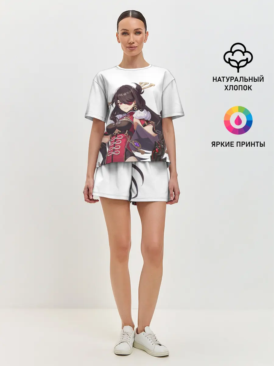 Женская пижама с шортами / БЕЙ ДОУ | ГЕНШИН