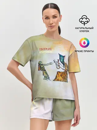 Женская пижама с шортами / Пикник - Египтянин