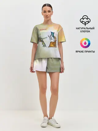 Женская пижама с шортами / Пикник - Египтянин