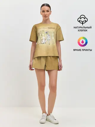 Женская пижама с шортами / Искры и Канкан Пикник