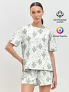 Женская пижама с шортами / Кактусы