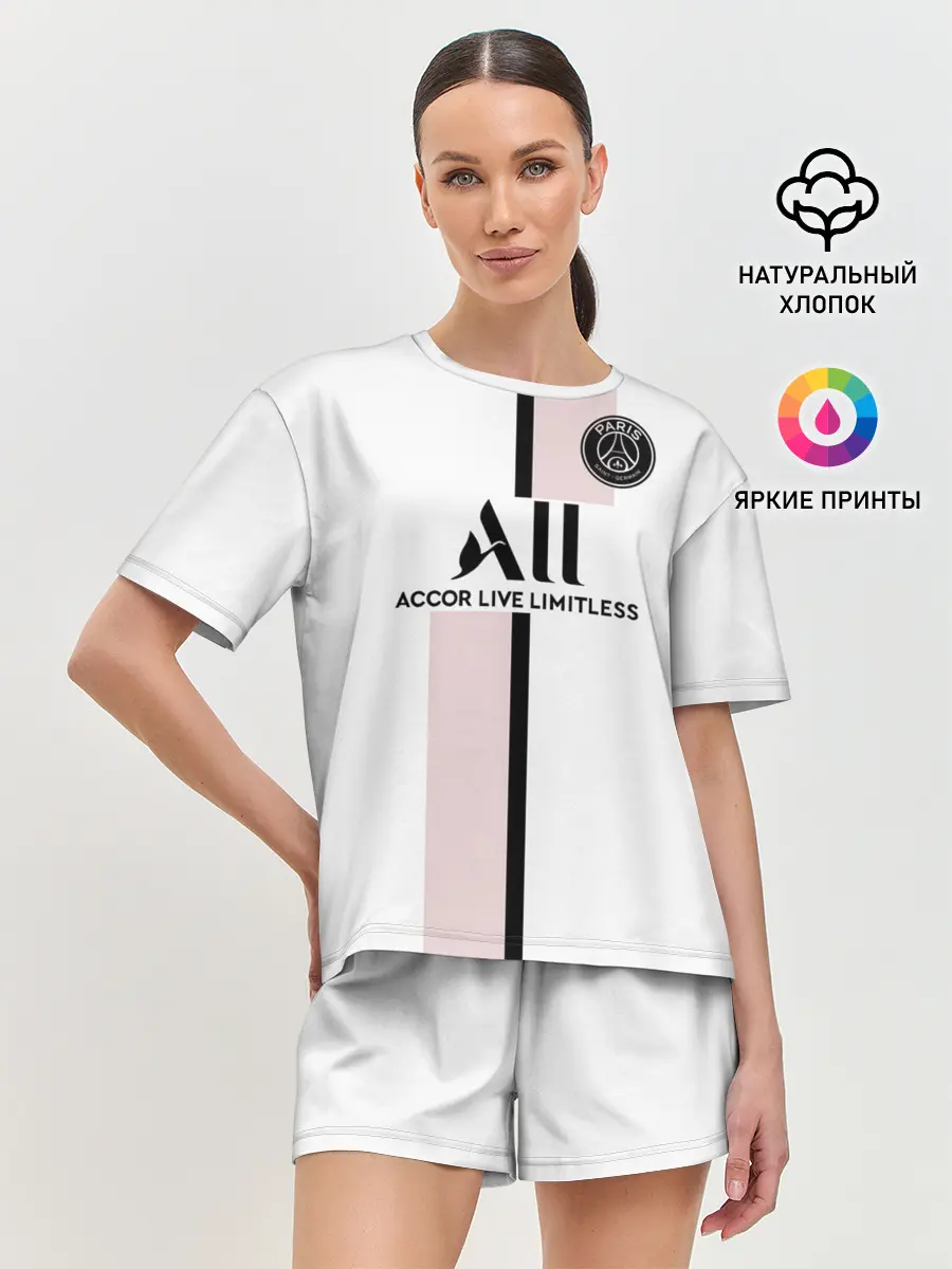 Женская пижама с шортами / Неймар ПСЖ