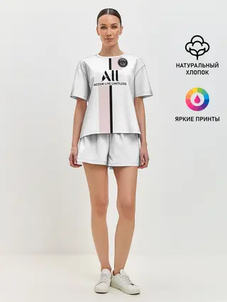 Женская пижама с шортами / Неймар ПСЖ