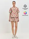 Женская пижама с шортами / Спелая вишня