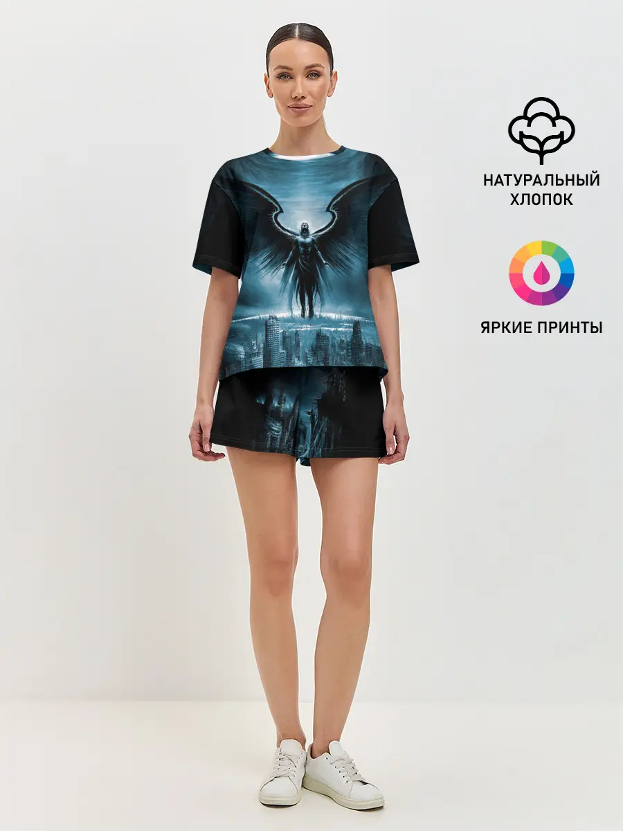 Женская пижама с шортами / Ангел