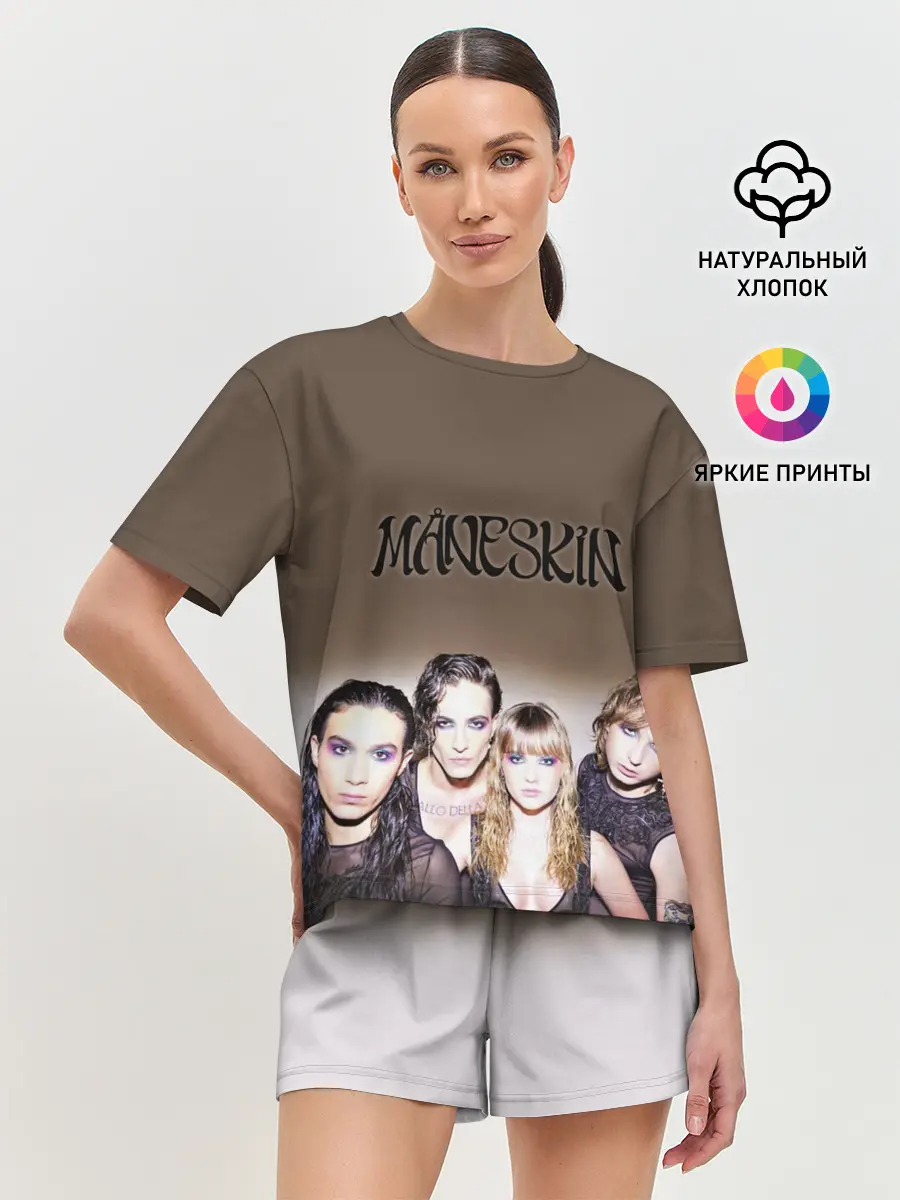 Женская пижама с шортами / Maneskin