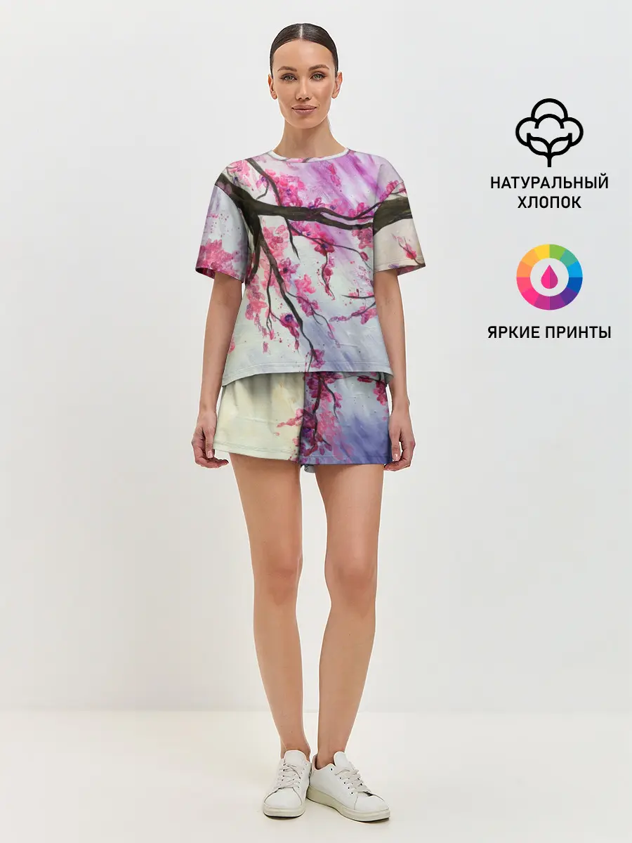 Женская пижама с шортами / ОДИН ДЕНЬ В ЯПОНИИ