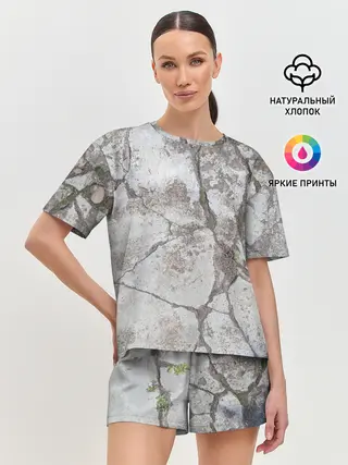 Женская пижама с шортами / Лунный камень