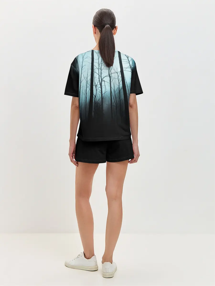 Женская пижама с шортами / ЖУТКИЙ ЛЕС