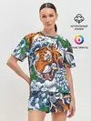Женская пижама с шортами / Тигр