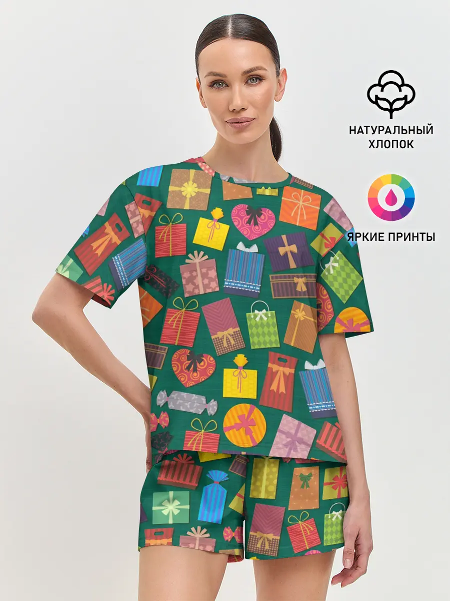Женская пижама с шортами / Подарки