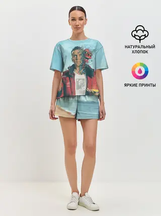 Женская пижама с шортами / Обложка Logic