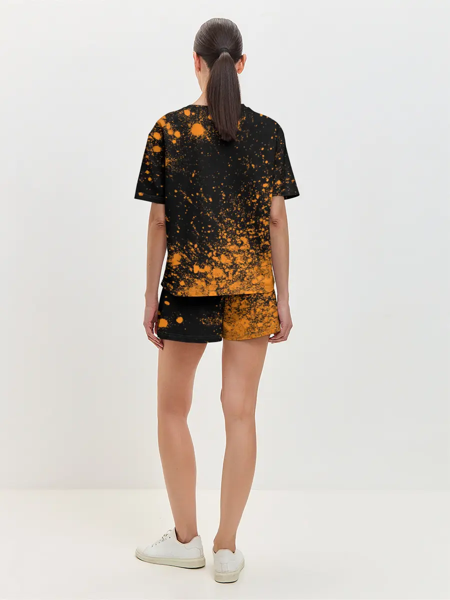 Женская пижама с шортами / Лиса - В Шарфике - Взрыв