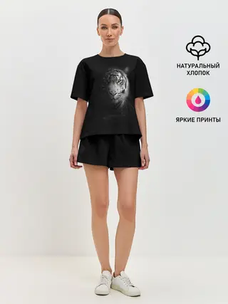 Женская пижама с шортами / БЕЛЫЙ ТИГР