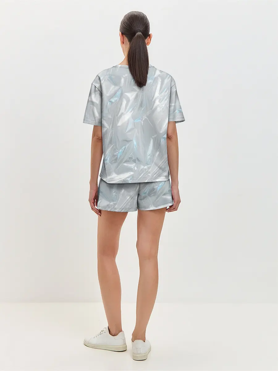 Женская пижама с шортами / Голографическая текстура