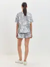 Женская пижама с шортами / Голографичная фольга
