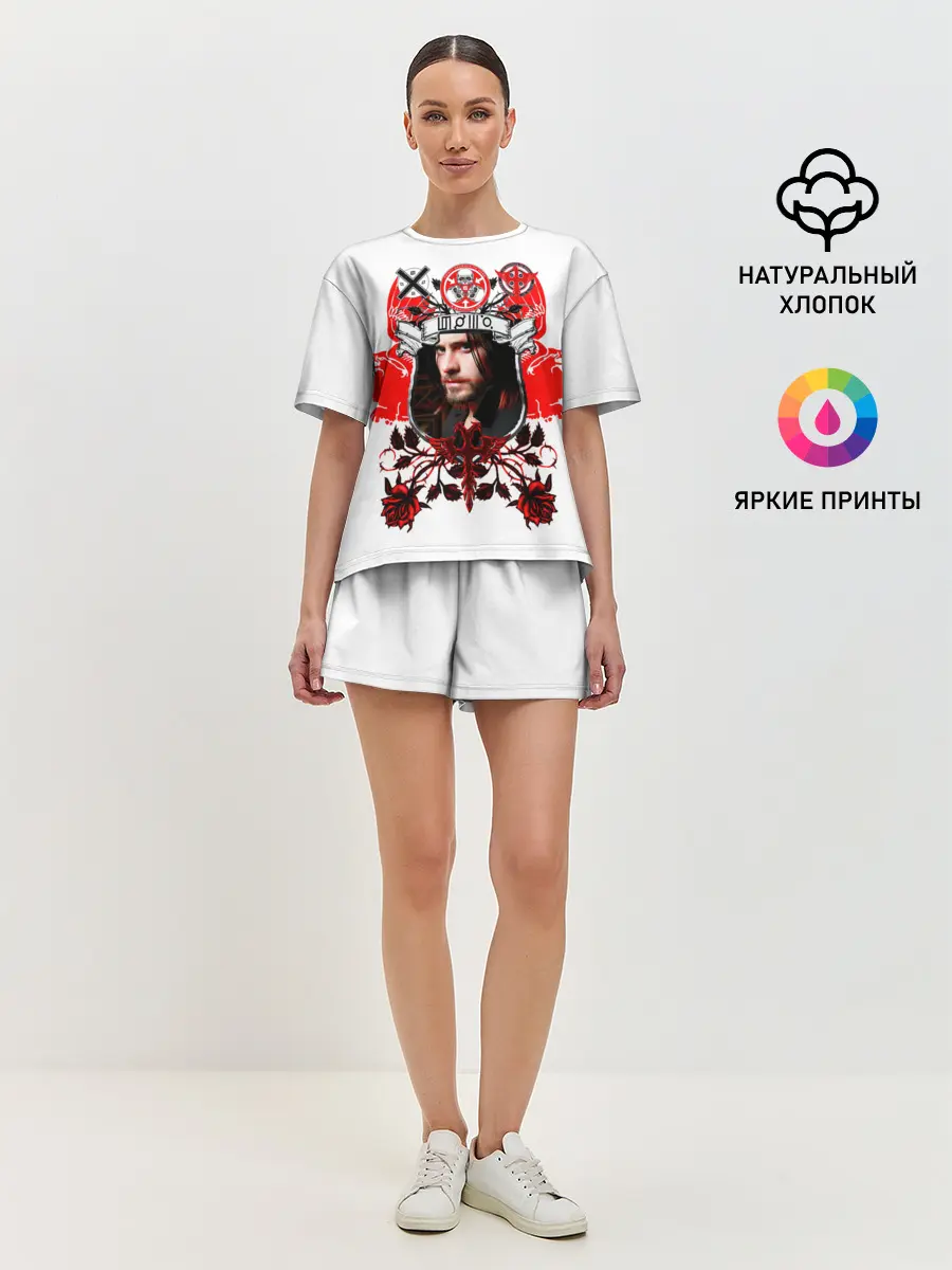 Женская пижама с шортами / Thirty Seconds to Mars Джаред Лето