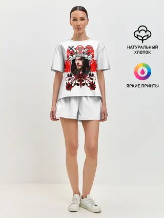 Женская пижама с шортами / Thirty Seconds to Mars Джаред Лето