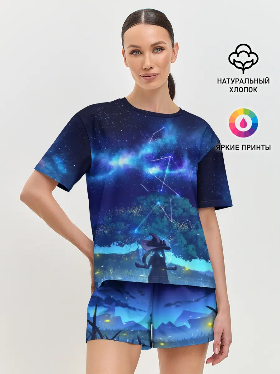 Женская пижама с шортами / MONA GENSHIN IMPACT