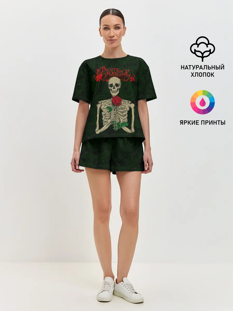 Женская пижама с шортами / Bullet For My Valentine