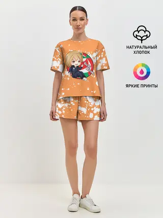 Женская пижама с шортами / Yachi Hitoka | Haikyu | Волейбол