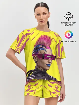 Женская пижама с шортами / CYBERPUNK 2077 | КИБЕРПАНК