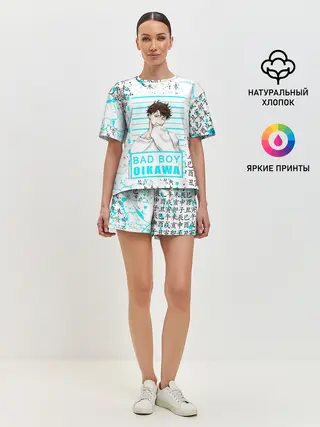 Женская пижама с шортами / ТООРУ ОЙКАВА / OIKAWA TORU