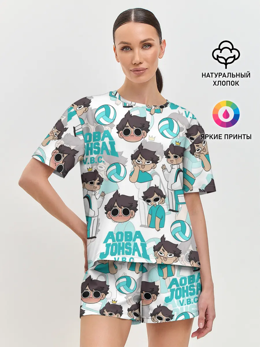 Женская пижама с шортами / ТООРУ ОЙКАВА / OIKAWA TORU