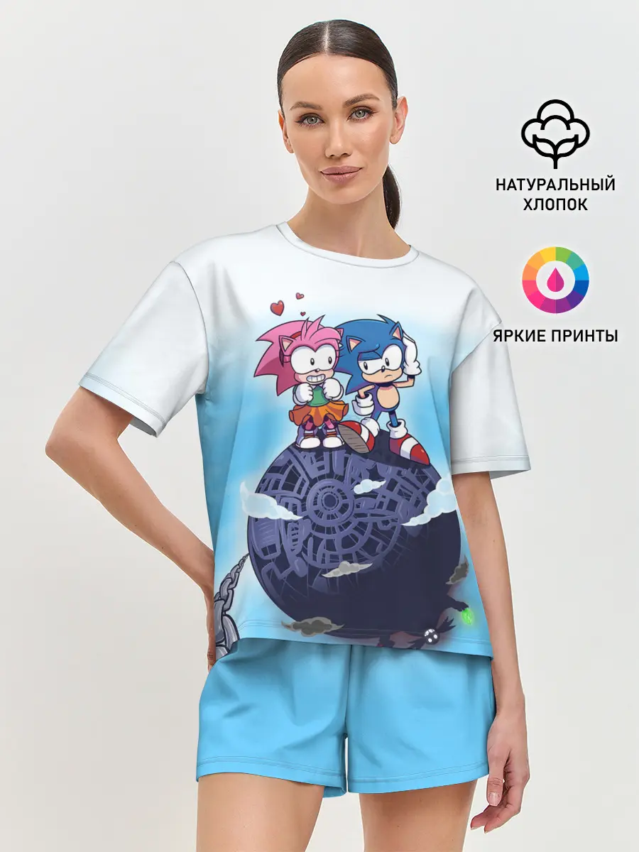 Женская пижама с шортами / SONIC | AMY ROSE