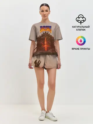 Женская пижама с шортами / DOOM | ДУМ
