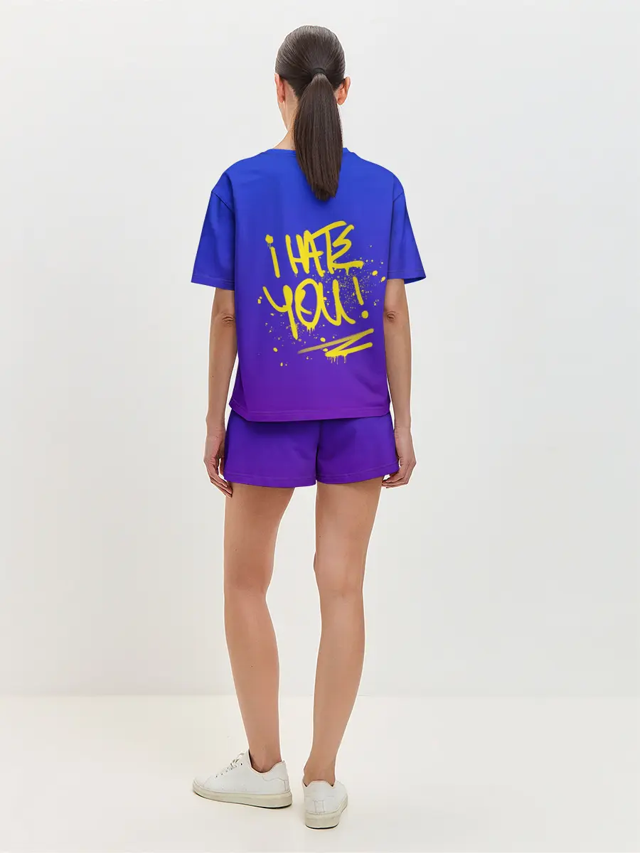 Женская пижама с шортами / Вандал Арт - СЛАДКИЙ градиент