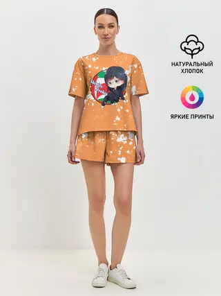 Женская пижама с шортами / Shimizu Kiyoko | Haikyu | Волейбол