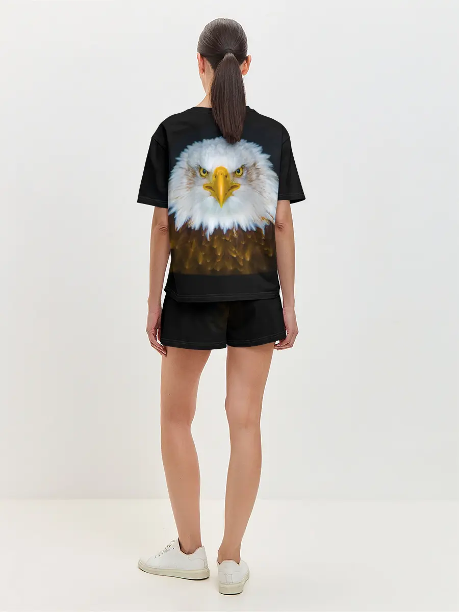 Женская пижама с шортами / Белоголовый орлан