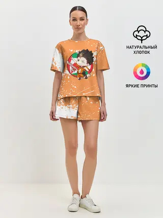 Женская пижама с шортами / Nishinoya Yuo | Haikyu | Волейбол